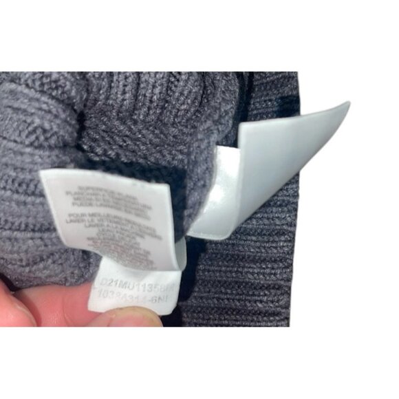 JONES NEW YORK SIGNATURE Women's Size Small Thick Knit Cowlneck Grey Sweater - Picture 12 of 12